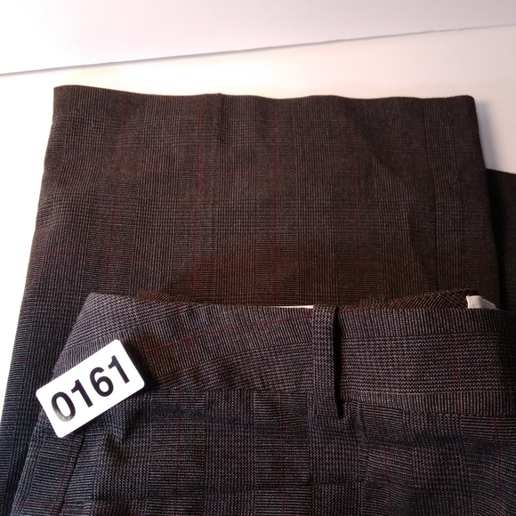 Calvin Klein Modern Fit Charcoal Grey Pinstripe Trousers Nwt - Picture 5 of 9